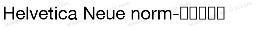 Helvetica Neue norm字体转换